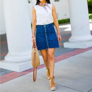 Madewell denim skirt
